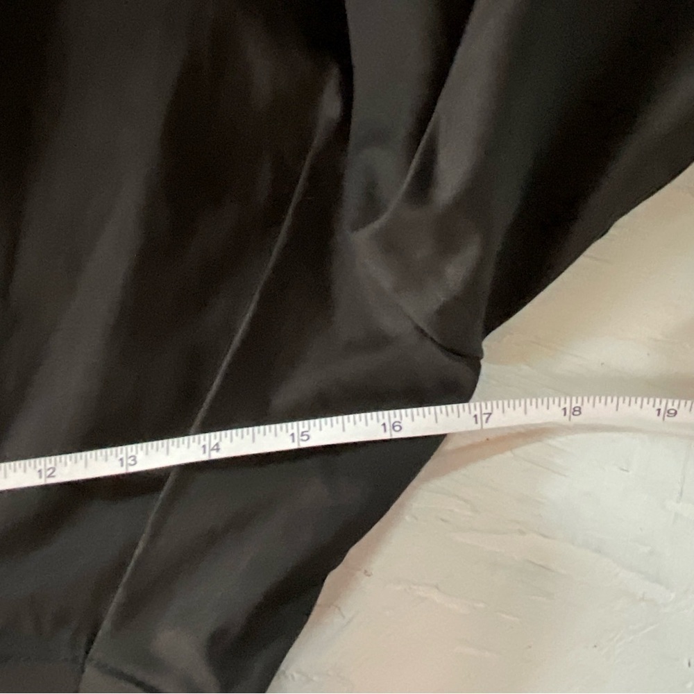 Zara Dress‎ Poplin Mini Wrap Longsleeve Pleated Black Cocktail Size XS NWOT - Picture 10 of 12